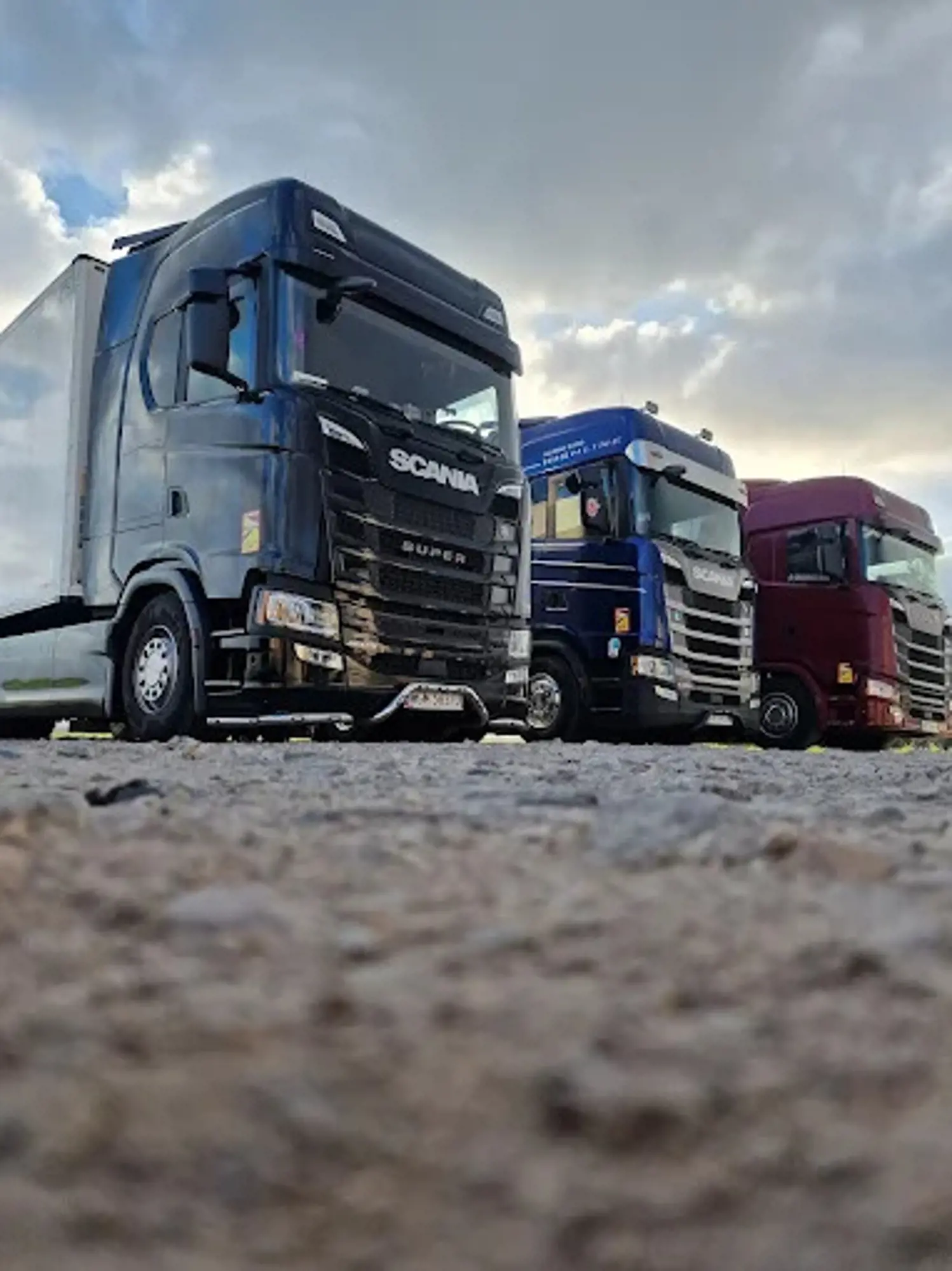 Ciągnik siodłowy Rybus Transport w trasie